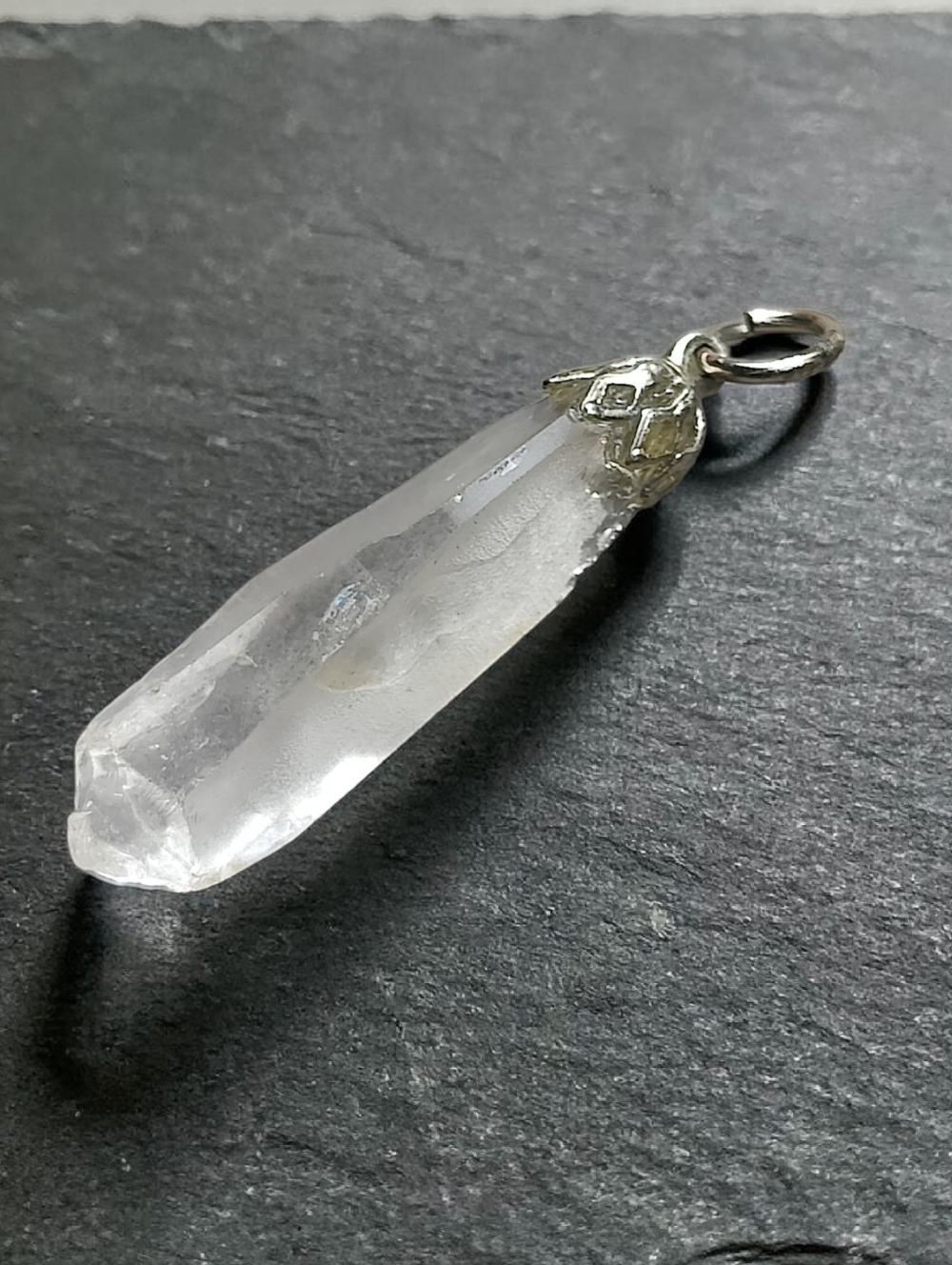 Raw Quartz Healing Pendant Necklace